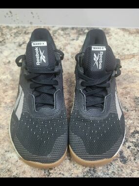 Reebok Men's Black and Tan Nano X Training Shoes